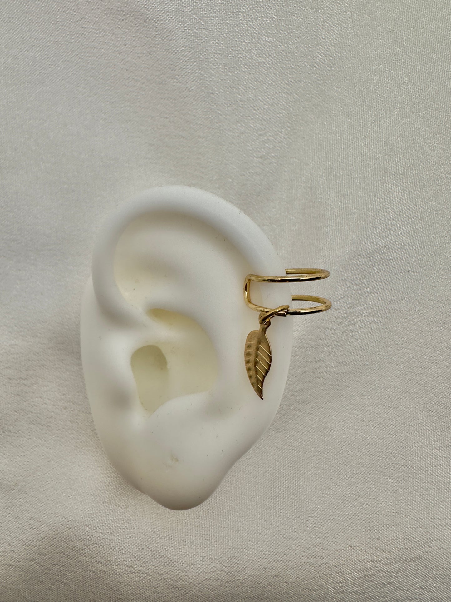 Golden Leaf Wrap Ear Cuffs