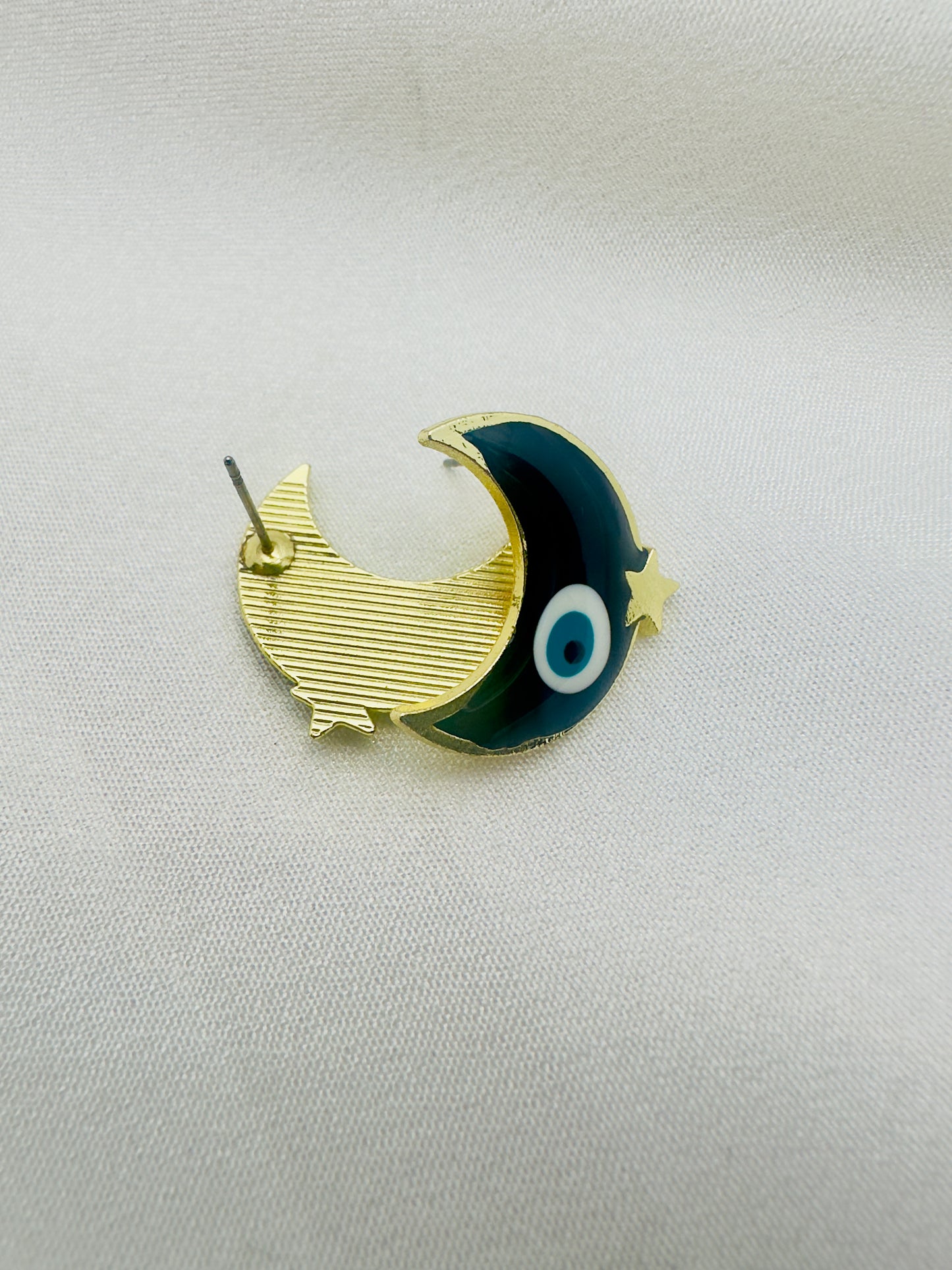 Mystic Moon Evil Eye Earrings