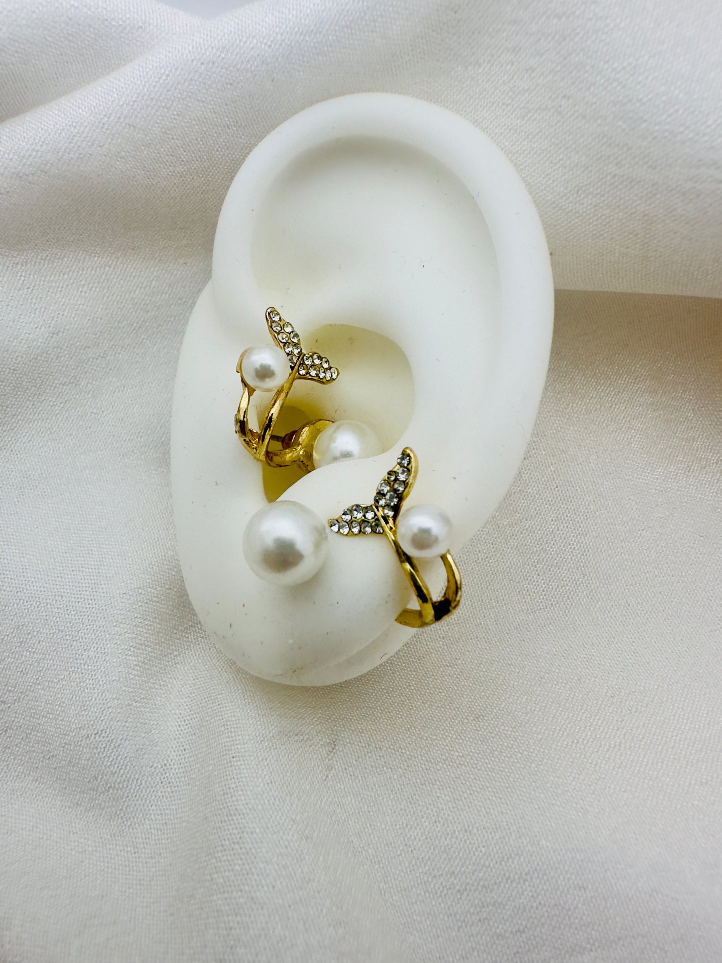 Golden Pearl Bloom Earrings